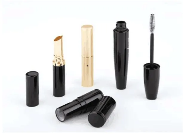 Round Shape Aluminum Packaging Tubes Cosmetic Premium Magnetic Custom Empty Lipstick Tubes