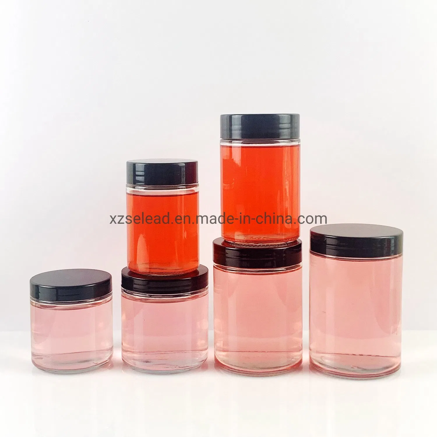Spice Packing Jar Glass Nut Dry Food Packing Container Jar 360ml 470ml 740ml