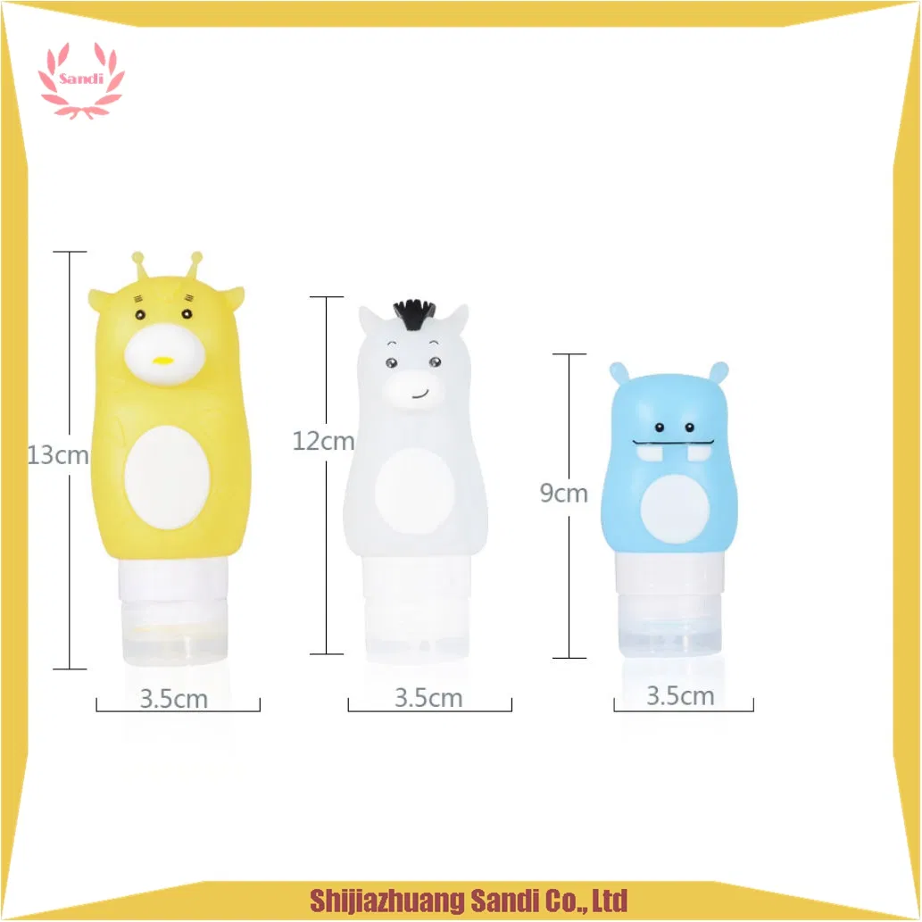 Squeezable Portable Cute Silicone Bottle Travel Set