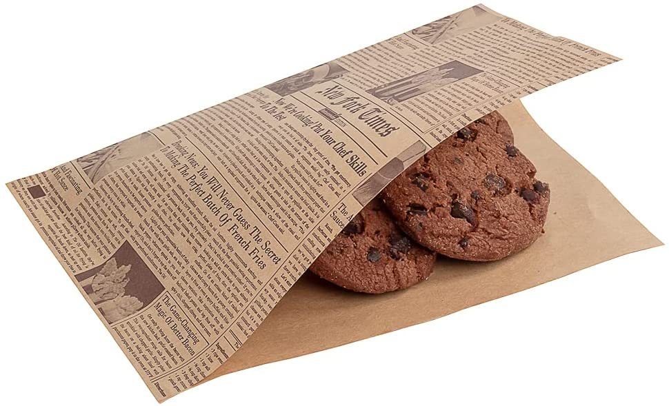 Takeout Greasy Paper Burger Shop Commercial Chips Food Packaging Bag
