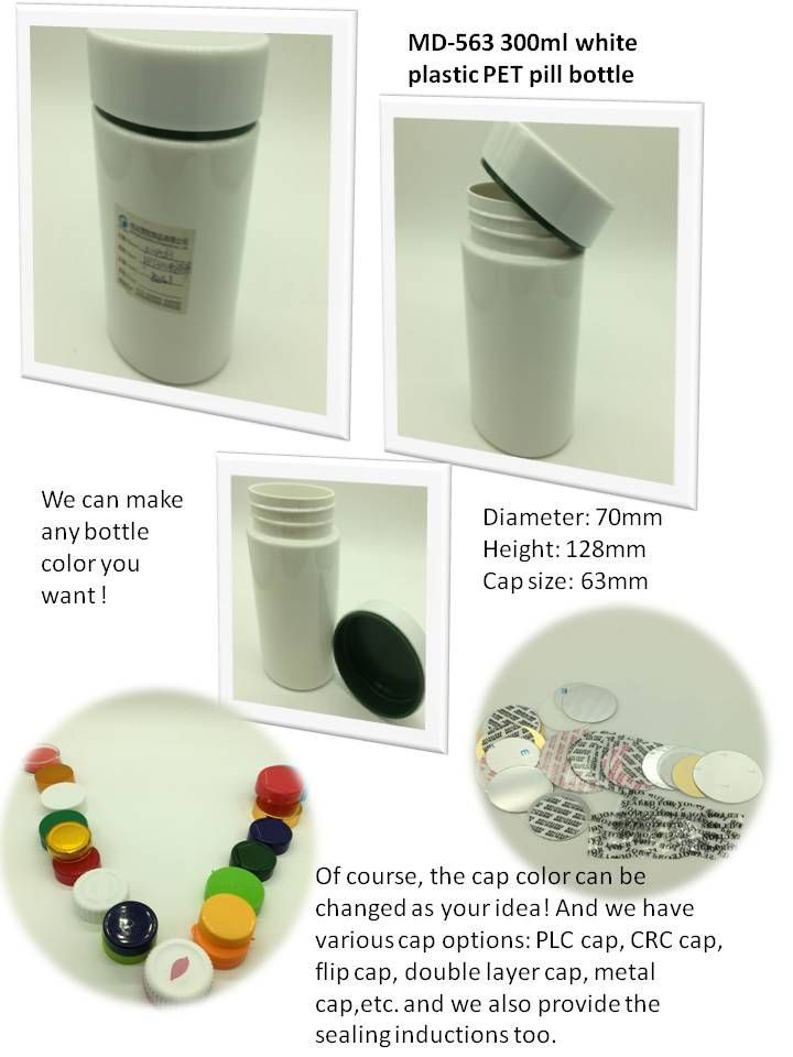 White Plastic Pet HDPE Bottle for Pill Container/Healthy Care Medecine Bottle