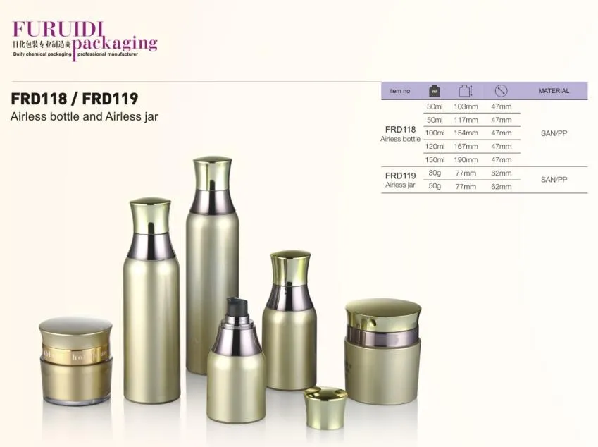 Wholesale 30ml 50ml 100ml Slik-Screen Printing Clear Serum Airless Bottle with Lotion Pump