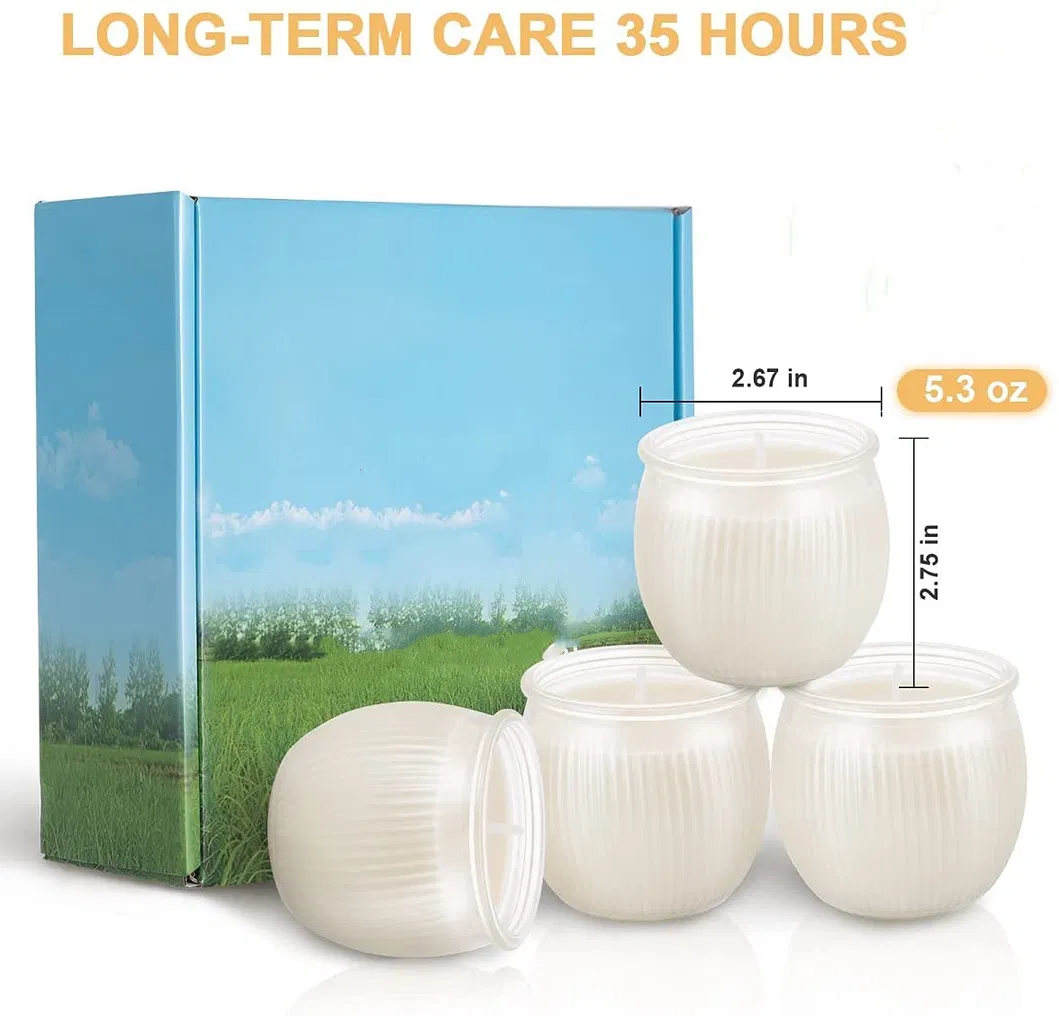 Wholesale 35 Hours 185ml 4 Oz 5oz Clear Vertical Stripes Round Watermelons Pumpkins Jar Cup for Candle Making