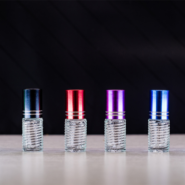 Wholesale 5ml 10ml Roll on Glass Bottles with Oblique Lines
