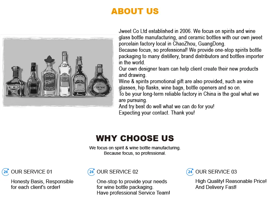 Wholesale Unique Shaped 700 Ml Glass Bottle for Vodka