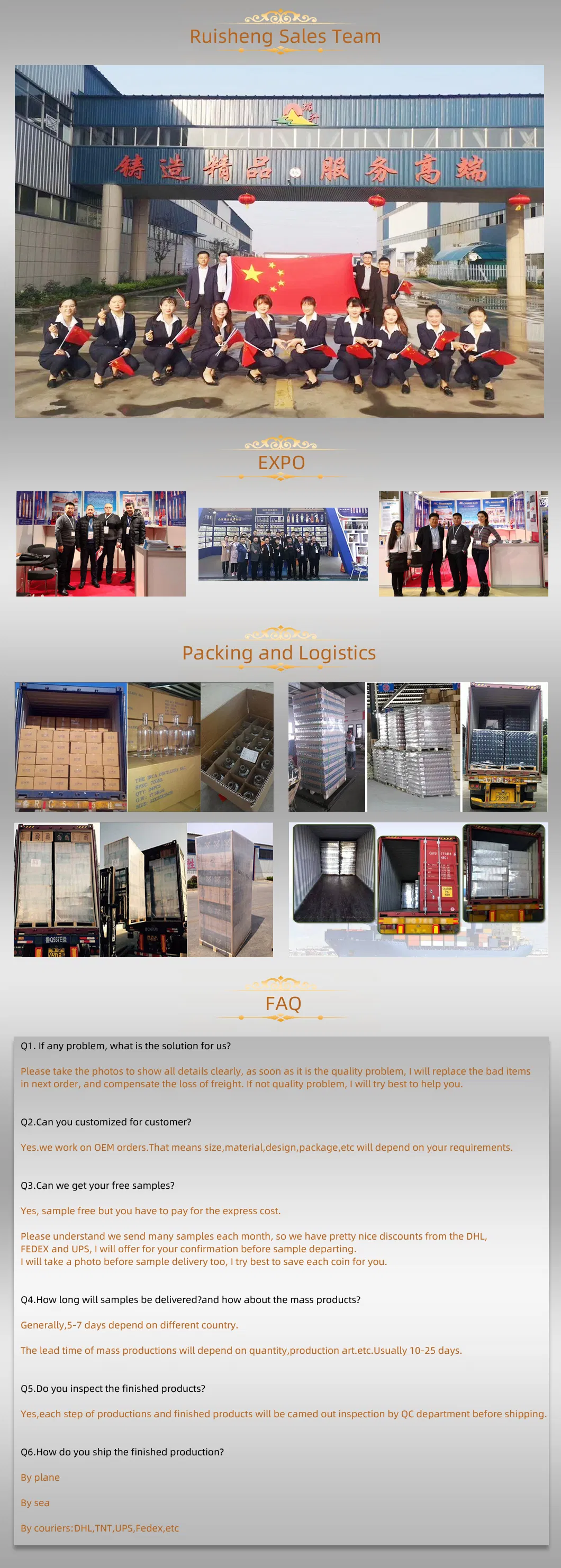 Yuncheng Ruisheng Wholesale Empty Spray Painted Glass Bottles Bottle 750ml Glass Liquor Vodka Bottle Glass